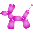 Câine din balon răsucit